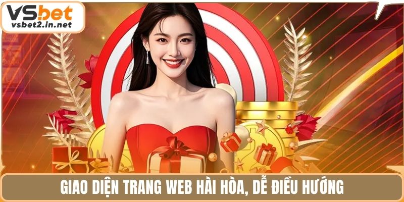 Giao diện trang web hài hòa, dễ điều hướng