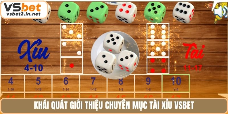 Khái quát giới thiệu chuyên mục Tài xỉu vsbet