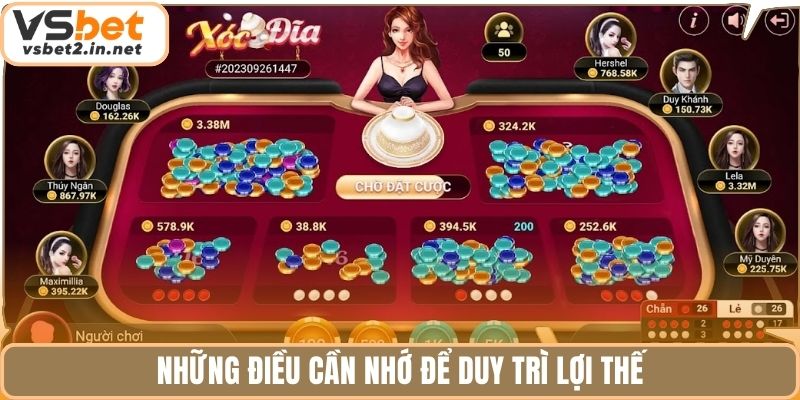 Những điều cần nhớ để duy trì lợi thế.